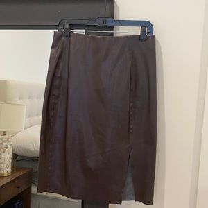 Loft faux leather skirt size 8